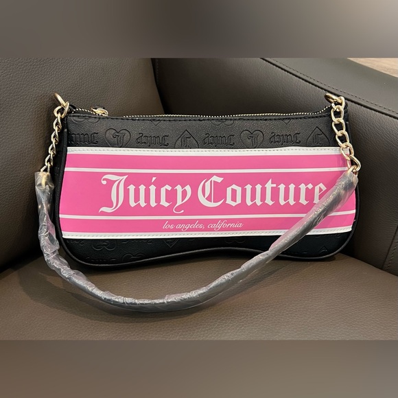 Juicy Couture Handbags - Juicy Couture Pink and Black Women's Shouder Bag